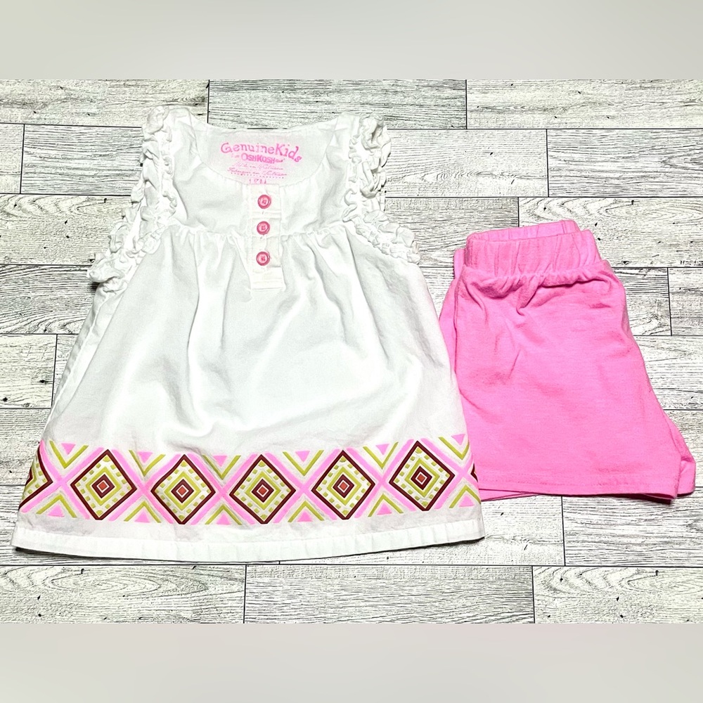 GenuineKids from OshKosh Baby Girls Matching Set- 18M